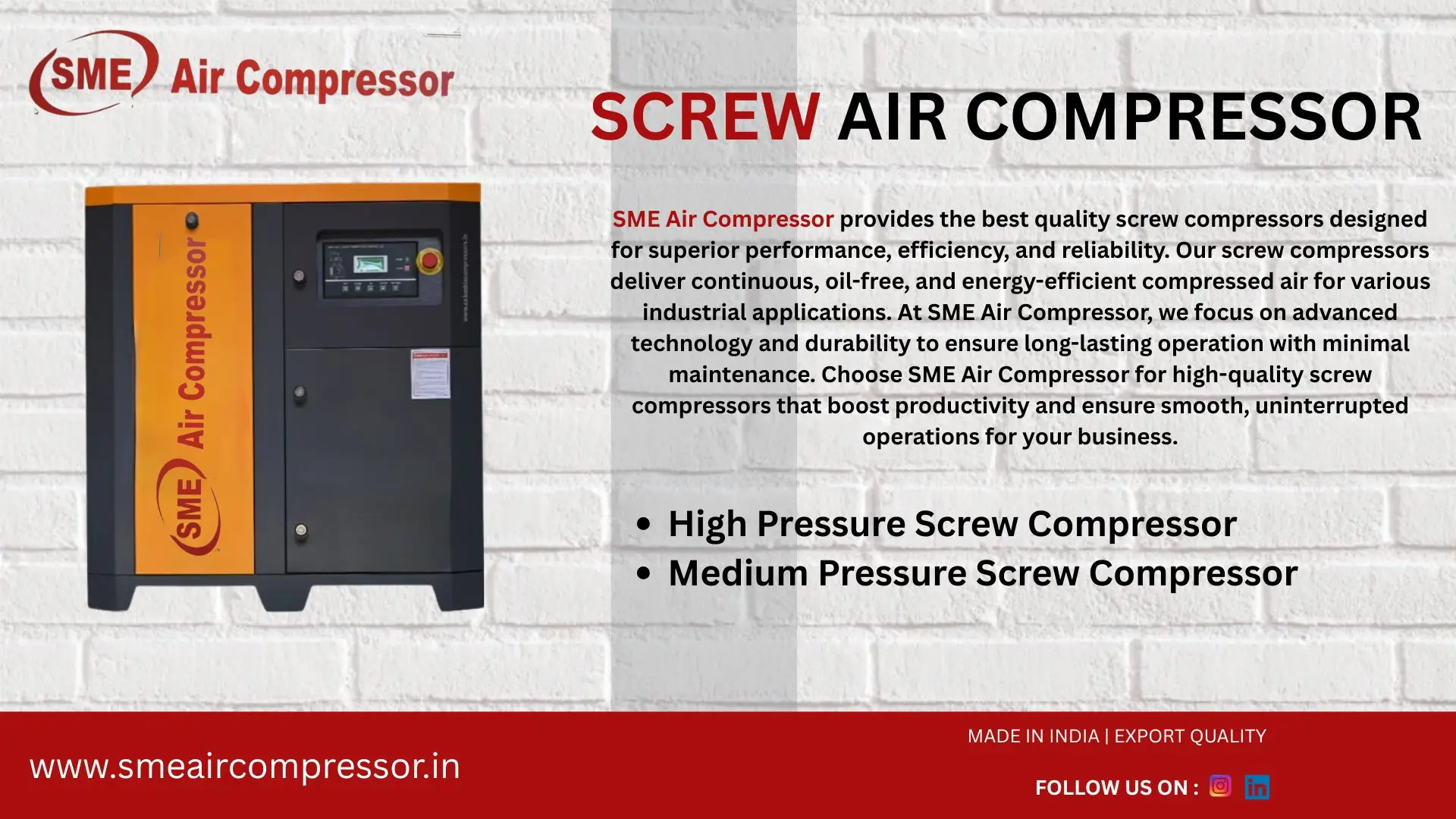 Screw Compressor In India